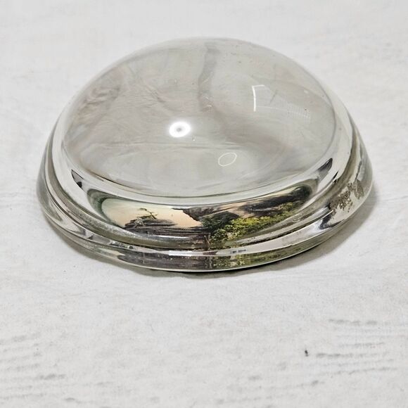 Chimney Rock Paperweight North Carolina  Heavy Rare Antique - Picture 2 of 6